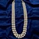 Handcrafted White Glass Bead Layered Necklace